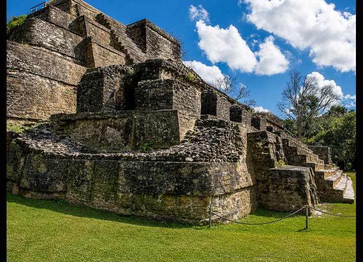 Altun Ha Maya ruins during Altun Ha and Belize City Tour from San Pedro